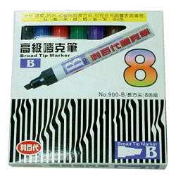 【利百代】方頭麥克筆 NO.900B ( 8色組 )